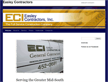 Tablet Screenshot of easleycontractors.com